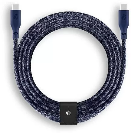 Кабель зарядный uBear Trend Cable USB-C/USB-C 2.4м, 140W, синий