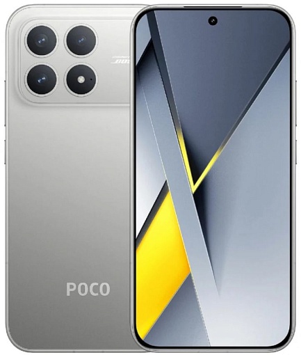 Смартфон Xiaomi POCO F8 Pro 12/512 ГБ, серебристый