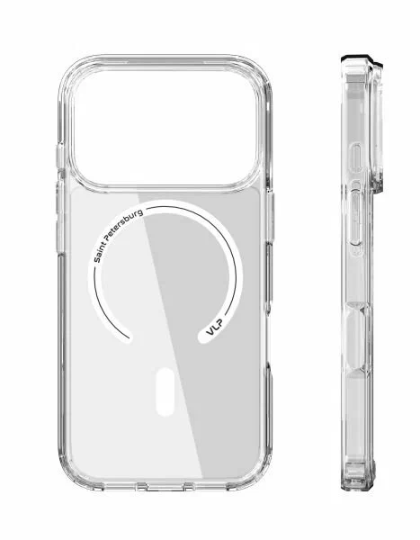Чехол защитный "vlp" LITE Air Case с MagSafe для iPhone 17 Pro, прозрачный