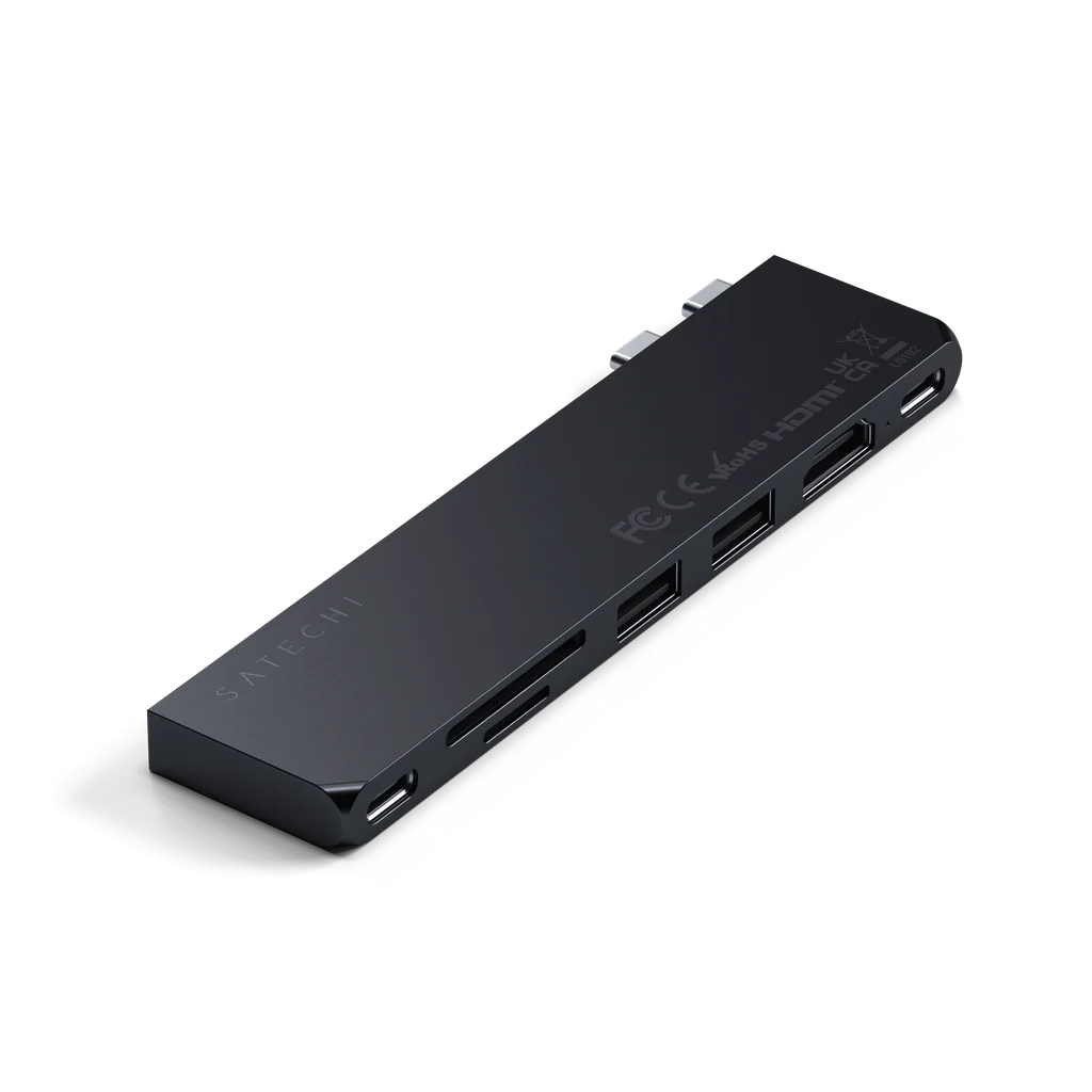 Хаб USB Satechi USB-C Pro Slim, черный